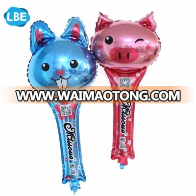 Helium Balloon Stick Clappers Cheering Foil Balloon