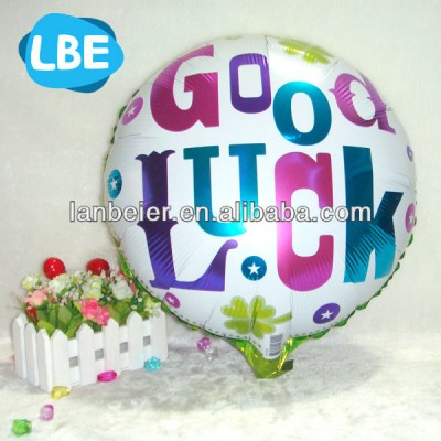 18 inch good luck printed helium foil balloons