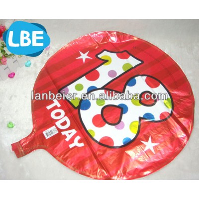 18 inch birthday party helium balloons for 18 years