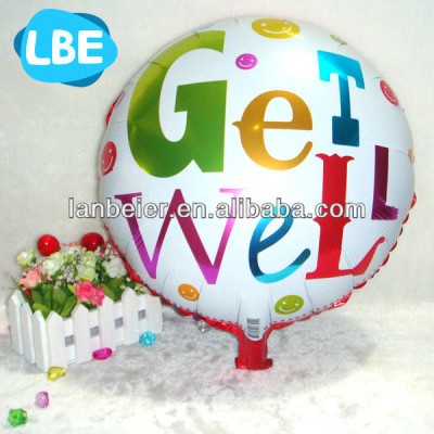 18 inch get well soon helium balloon