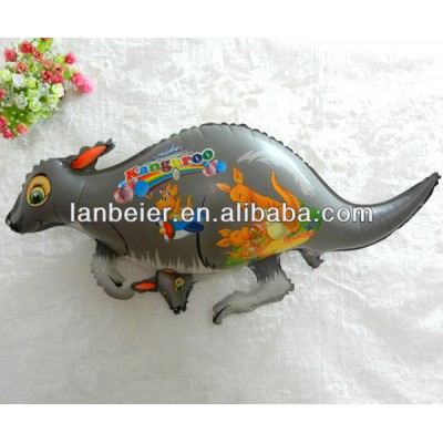 CE approve valved foil kangaroo animals inflatable balloons